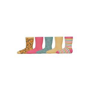 NAME IT Ponožky 'Mini'  azurová modrá / žlutá / mix barev / pink