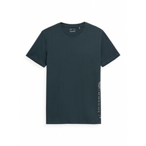 4F Funkční tričko tmavě modrá / hnědá