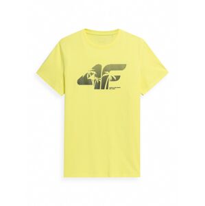 4F Funkční tričko  citronová / černá