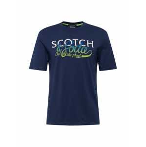 SCOTCH & SODA Tričko  modrá / námořnická modř / světle zelená / bílá