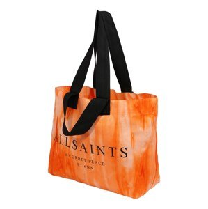 AllSaints Nákupní taška  oranžová / černá