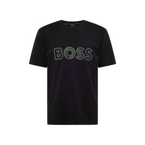 BOSS Green Tričko  černá / bílá