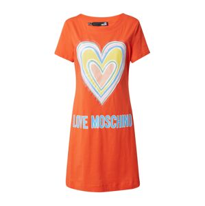 Love Moschino Šaty  světlemodrá / světle žlutá / šeříková / oranžová