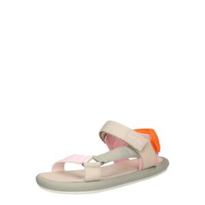 Tommy Jeans Trekingové sandály  šedobéžová / světle šedá / svítivě oranžová / růžová