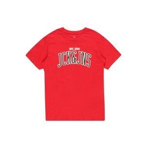 Jack & Jones Junior Tričko 'CEMB'  červená / černá / bílá