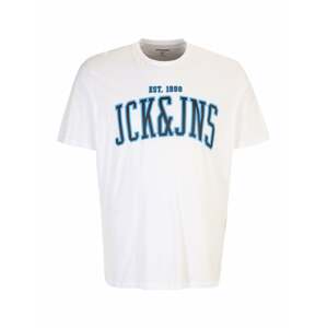 Jack & Jones Plus Tričko 'CEMB'  světlemodrá / černá / bílá