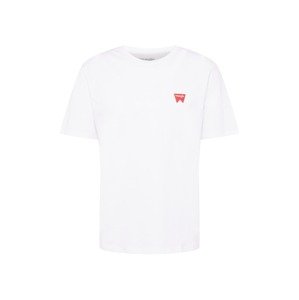 WRANGLER Tričko červená / bílá