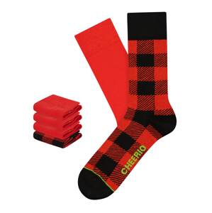 CHEERIO* Ponožky 'Jackchec ' zelená / červená / černá
