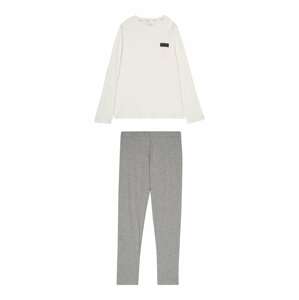 Calvin Klein Underwear Pyžamo  bílá / šedý melír