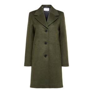 Selected Femme Curve Přechodný kabát 'Sasja'  tmavě zelená