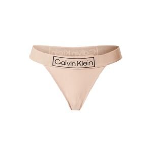 Calvin Klein Underwear Tanga  pastelově růžová / černá