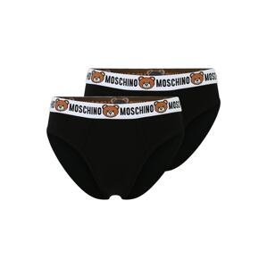 Moschino Underwear Slipy  hnědá / černá / bílá