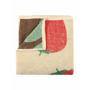 Helmstedt Plážový ručník  starobéžová / zelená / červená