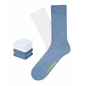 CHEERIO* Ponožky 'TOUGH GUY 4P' modrá / bílá