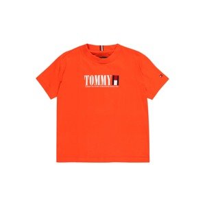 TOMMY HILFIGER Tričko  oranžová / bílá / červená / námořnická modř