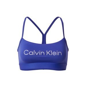 Calvin Klein Performance Sportovní podprsenka  modrá / bílá