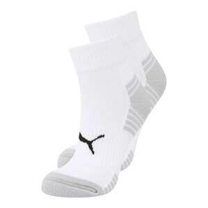 PUMA Sportovní ponožky  bílá / černá / světle šedá