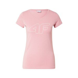 4F Funkční tričko  růžová / bílá