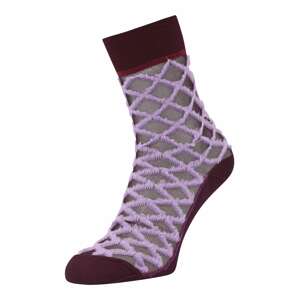 Swedish Stockings Ponožky  světle fialová / černá