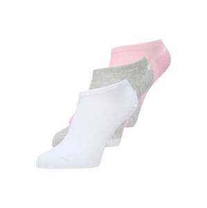 PUMA Sportovní ponožky  šedý melír / světle růžová / bílá