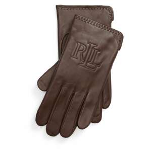 Lauren Ralph Lauren Prstové rukavice  čokoládová